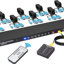 Tobo VGA KVM Switch 8 Ports Switch with Remote,USB Switcher 8 Computers TD-1437H 108 inch Blu-ray Player-26