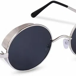 shiv UV Protection, Gradient, Polarized, Mirrored Round Sunglasses (50)-picture-40