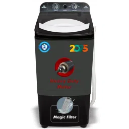 7.5 kg Washer only Grey, Black-11