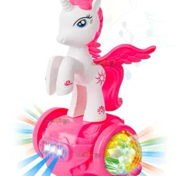 Musical Dancing Toys for Kids 360 Degree Rotating Bump N Go Unicorn Light&Sound-picture-14