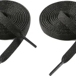 house of common shoe laces Black flat 90cm for sneakers canvas Shoes 2 pair Shoe Lace-image-91