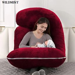 j Microfibre Solid Pregnancy Pillow Pack of 1-image-52