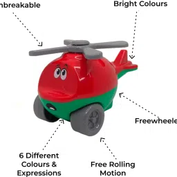 yuiop | My First Helicopter | Fun Expression | Unbreakable | Freewheeled | Colorful image 2