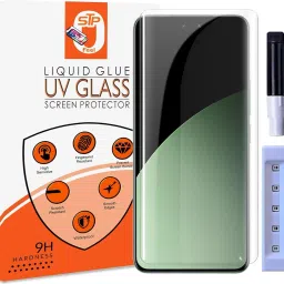 STP FEEL Tempered Glass Guard for Xiaomi 14 Civi 5G UV Premium Curved Screen Protector Guard with Easy Installation Kit-11