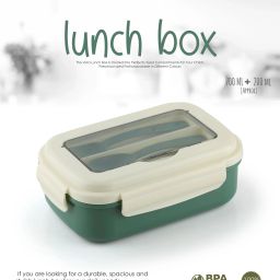 2 Compartment Lunch box 3 Containers Lunch Box-23