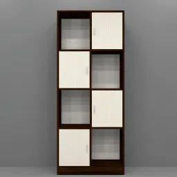 8 Shelves semi open Multipurpose Matrix Cabinet Engineered Wood Semi-Open Book Shelf-image-27
