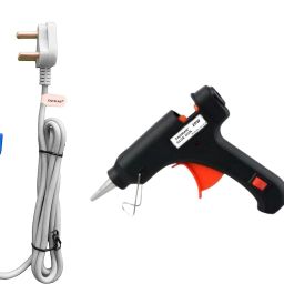 Soldering Iron Kit | Black 20W Glue Gun | Grey + Blue Soldering iron 25 W Simple-image-32