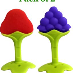 Fruit Shape Silicone Teethers Soft Stick Chews Nibbler for Baby Dental Care Teether-image-51