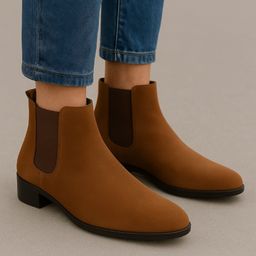 baxxico Men's Height Increasing Suede Chelsea Slip-on Block Heel Boot Boots For Men-picture-24