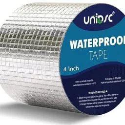 Waterproof Adhesive Aluminium Foil Tape Sealing Butyl Rubber Tape 10cm/4inch x5m Super Strong Butyl Sealant Sticky Tape Dispenser Dispenser Aluminum Foil Tape (Manual)-image-40