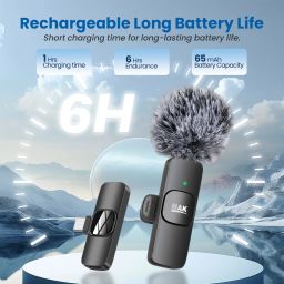 mak Wireless Fur Mic for YouTube,Vlogging,Recording for Android & iPhone Microphones Microphone image 2