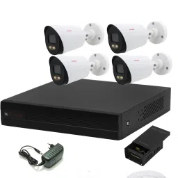 CP PLUS 4 Channal HD DVR 1080p 1Pcs,Colorful View In Nightvision Outdoor Camera 2.4 MP 4Pcs,4CH Power Supply,Full combo set.( TRUSTED PURCHASE FOR ARMRetail ) Security Camera-18
