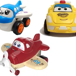 vaniha Unbreakable Four-Wheel Drive Friction Powered Diecast Toy Set-D44-picture-13