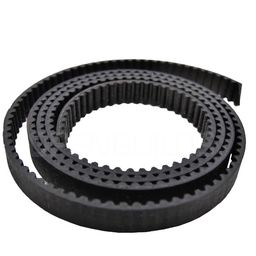 Black Open Ended GT2 Belt Width 6mm with Steel Wire (Hard Handfeel) image 1