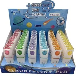 Space Time Capsule Fluorescent Highlighter Set, Multi-Colours, Pack of 6 Pieces-image-10
