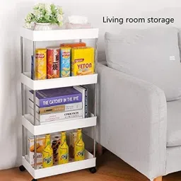 Plastic Kitchen Trolley-22