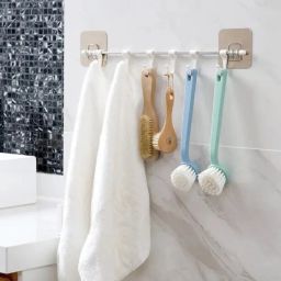 Antique and Elegant Look Magic Sticker Hook for Kitchen Appliances, Napkin,Towel Hook Rail 6-image-84