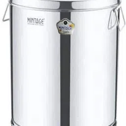 22 Gauge Stainless Steel Storage Box/ Drum Plain (12 No.) SBDHV-12 13 L Drum-picture-15