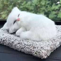 Car Dashboard Sleeping Cat Big Plush Toy Figurines 18*14*5 Decorative Showpiece - 5 cm-image-14