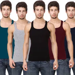 Pack of 5 Men Vest-image-12