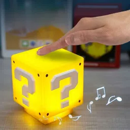 newvent Mario Question Mark Block Lamp with Same Game Gold Coin Sound Rechargeable Night Lamp-picture-24