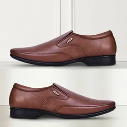 liberty Fortune HOL-132E Formal Slip-on Shoes With PU Upper | PVC Sole Non-Lacing Slip On For Men-picture-17