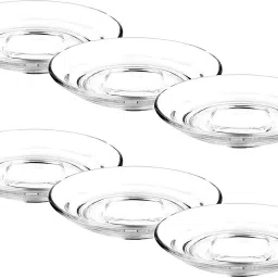 Pack of 6 Glass Saucers plate-image-0