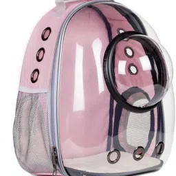 Pet Carrier Backpack Designed with Breathable Space,Ventilated,Portable Cat Bag Pink Backpack Pet Carrier-image-21