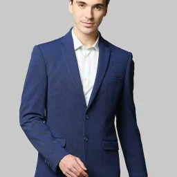 Men Self Design Single Breasted Formal Blazer-picture-16