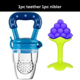 Baby fruit shape teether/Soother with fruit Nibbler for new born Soother-15