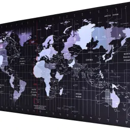 SEAGULL Large Extended Mouse Pad, Non-Slip Rubber Base, Soft Gaming Desk Keyboard Pad Mat for Offices & Home (78 x 30 cm, World Map) Mousepad-8