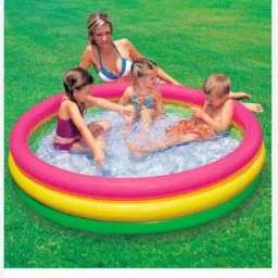 Children's (IND*80) Pool Rubber Pool Swimming Pool With Free Pump Inflatable Swimming Pool-image-1