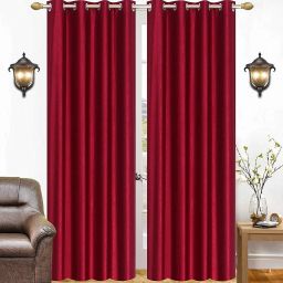 153 cm (5 ft) Polyester Semi Transparent Window Curtain (Pack Of 2)-image-16