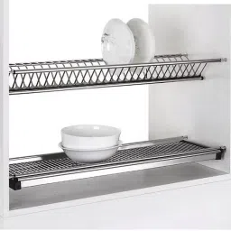 Dish Drainer Kitchen Rack Stainless Steel GTPT Dish Rack – 60cm Cabinet Fit, Modular Kitchen Organizer Steel-image-9