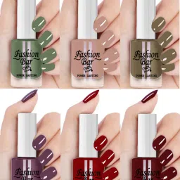 Quick Dry GEL Shine Nail Polish Combo Set for Women & Girls 2254 Multicolor-image-28