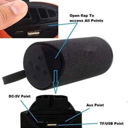 Techobucks Super Bass Wireless Bluetooth Speaker Premium Sound Quality Playing with Mobile/Tablet/Laptop/AUX/Memory Card/PD 10 W Bluetooth Speaker image 5