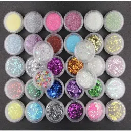 Colorful Sparkles Nail Fabulous Art Glitter Powder-32