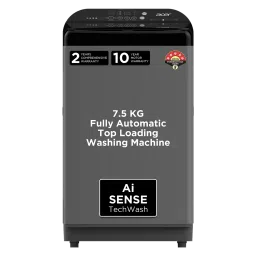 acer 7.5 kg 5 Star Fully Automatic Top Load Washing Machine (Halo Wash, AR75FATLP1GT, AiSense, Grey)-picture-40