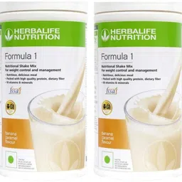 herbalife Formula 1 Shake Banana Weight Loss Protein Shake (1000 g, BANANA,2 CARAMEL) UNFLAVOR Tablet-picture-49