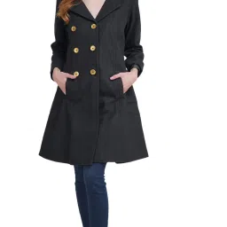 Wool Solid Coat For Women-picture-30