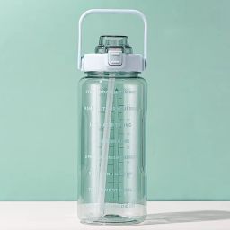 2 L Transparent Motivational Leakproof BPA‑Free Gym Water Bottle 2000 ml Bottle-image-59