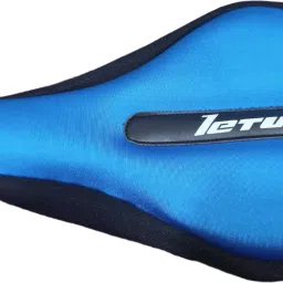 Bike Seat Cover, Comfortable Silicon & Foam Padded Bicycle Saddle cover (Blue) Saddle Cover Free Size-image-45