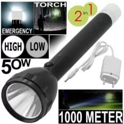 RECHARGEABLE TWO IN ONE FLASH LIGHT WITH BACK LIGHT Torch-10