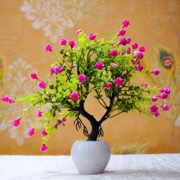 Artificial Flower Pot for Room Decoration Bonsai Wild Artificial Plant with Pot-6