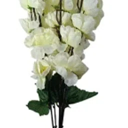 bloom boom orchid artificial flower bunch for home decoration White Peach Blossom Artificial Flower image 2