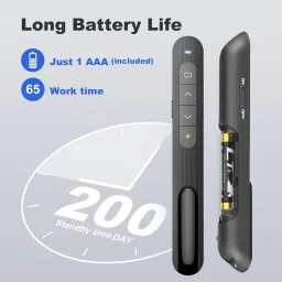 BTS Presentation Clicker PowerPoint PPT Clicker with Laser Pointer, RF 2.4GHz Wireless Presenter Remote Clicker Mac, for Powerpoint Presentations Presenter image 3