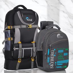 60L Rucksack & 30L Backpack Combo for Travel, Hiking, and Daily Use (Unisex) Rucksack - 60 L-image-60
