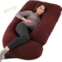 ULTRA SOFT J SHAPE Polyester Fibre Solid Pregnancy Pillow Pack of 1-picture-17