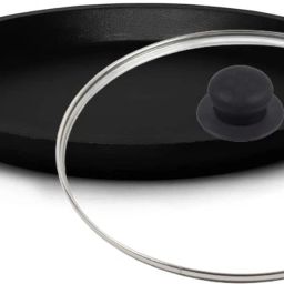 Fish Fry Pan Fry Pan 22.7 cm diameter with Lid 1 L capacity-20