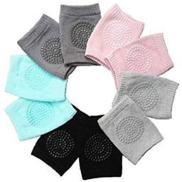 Set Of 5 Pair Multicolor Baby Knee Pads (Knee socks) Multicolor Baby Knee Pads-17
